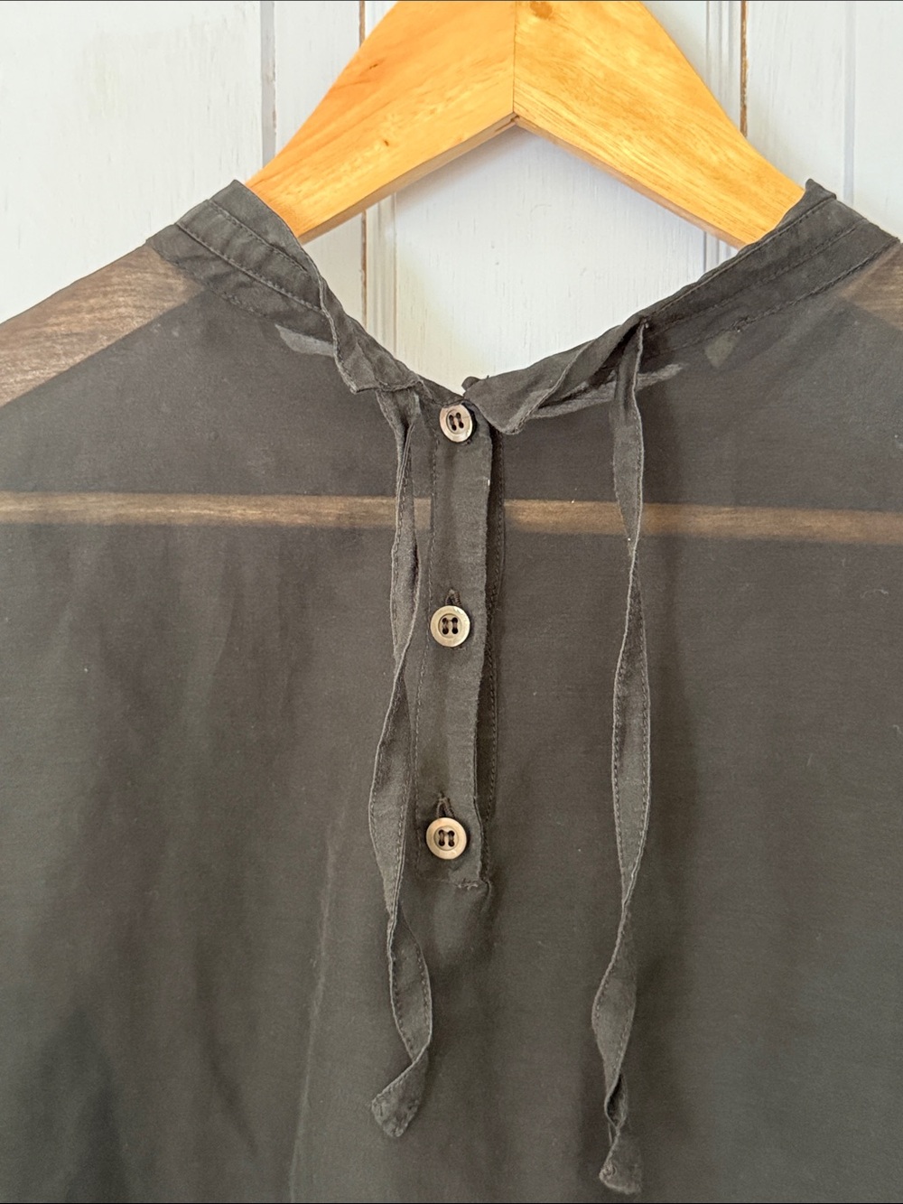Dries Van Noten Cropped Sleeve Shell Top Size 38 - Picture 7 of 8